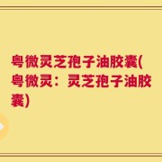 粤微灵芝孢子油胶囊(粤微灵：灵芝孢子油胶囊)