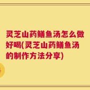 灵芝山药鳝鱼汤怎么做好喝(灵芝山药鳝鱼汤的制作方法分享)