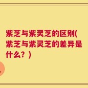 紫芝与紫灵芝的区别(紫芝与紫灵芝的差异是什么？)