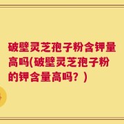 破壁灵芝孢子粉含钾量高吗(破壁灵芝孢子粉的钾含量高吗？)