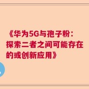 《华为5G与孢子粉：探索二者之间可能存在的或创新应用》