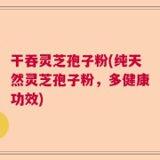 干吞灵芝孢子粉(纯天然灵芝孢子粉，多健康功效)