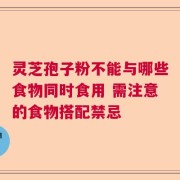 灵芝孢子粉不能与哪些食物同时食用 需注意的食物搭配禁忌