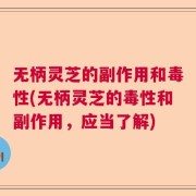 无柄灵芝的副作用和毒性(无柄灵芝的毒性和副作用，应当了解)