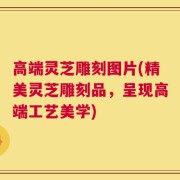 高端灵芝雕刻图片(精美灵芝雕刻品，呈现高端工艺美学)