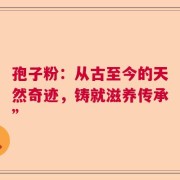 孢子粉：从古至今的天然奇迹，铸就滋养传承”