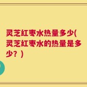 灵芝红枣水热量多少(灵芝红枣水的热量是多少？)