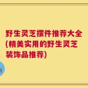 野生灵芝摆件推荐大全(精美实用的野生灵芝装饰品推荐)