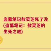 盗墓笔记敖灵芝死了没(盗墓笔记：敖灵芝的生死之谜)
