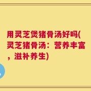 用灵芝煲猪骨汤好吗(灵芝猪骨汤：营养丰富，滋补养生)