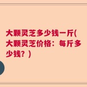 大颗灵芝多少钱一斤(大颗灵芝价格：每斤多少钱？)