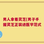 男人拿着灵芝(男子手握灵芝正装进医学范式