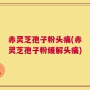 赤灵芝孢子粉头痛(赤灵芝孢子粉缓解头痛)