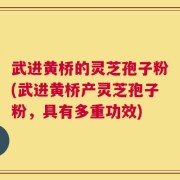 武进黄桥的灵芝孢子粉(武进黄桥产灵芝孢子粉，具有多重功效)