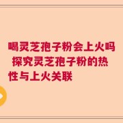 喝灵芝孢子粉会上火吗 探究灵芝孢子粉的热性与上火关联