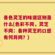各色灵芝的味道区别是什么(色彩不同，灵芝不同：各种灵芝的口感有何异同？)