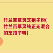 竹兰百草灵芝孢子粉(竹兰百草灵纯正无混合的芝孢子粉)