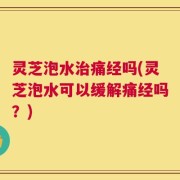 灵芝泡水治痛经吗(灵芝泡水可以缓解痛经吗？)