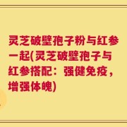 灵芝破壁孢子粉与红参一起(灵芝破壁孢子与红参搭配：强健免疫，增强体魄)
