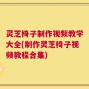 灵芝椅子制作视频教学大全(制作灵芝椅子视频教程合集)