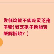 发低烧能不能吃灵芝孢子粉(灵芝孢子粉能否缓解低烧？)