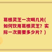 葛根灵芝一次喝几片(如何饮用葛根灵芝？实际一次需要多少片？)