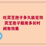 吃灵芝孢子多久能见效 灵芝孢子服用多长时间有效果