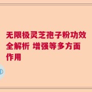 无限极灵芝孢子粉功效全解析 增强等多方面作用