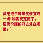 灵芝袍子哪里买便宜好一点(购买灵芝袍子，质优价廉的好去处在哪里？)