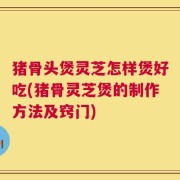 猪骨头煲灵芝怎样煲好吃(猪骨灵芝煲的制作方法及窍门)