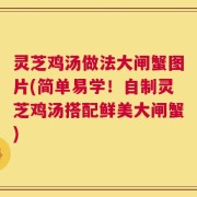 灵芝鸡汤做法大闸蟹图片(简单易学！自制灵芝鸡汤搭配鲜美大闸蟹)