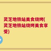 灵芝地铁站美食烧烤(灵芝地铁站烧烤美食享受)