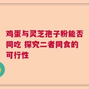 鸡蛋与灵芝孢子粉能否同吃 探究二者同食的可行性