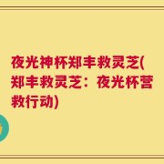 夜光神杯郑丰救灵芝(郑丰救灵芝：夜光杯营救行动)