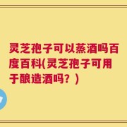 灵芝孢子可以蒸酒吗百度百科(灵芝孢子可用于酿造酒吗？)