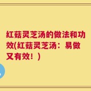 红菇灵芝汤的做法和功效(红菇灵芝汤：易做又有效！)