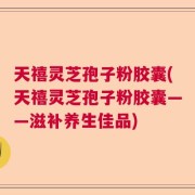 天禧灵芝孢子粉胶囊(天禧灵芝孢子粉胶囊——滋补养生佳品)