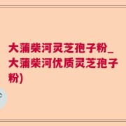 大蒲柴河灵芝孢子粉_大蒲柴河优质灵芝孢子粉)