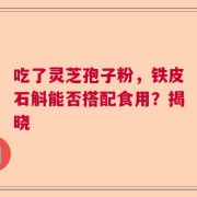 吃了灵芝孢子粉，铁皮石斛能否搭配食用？揭晓