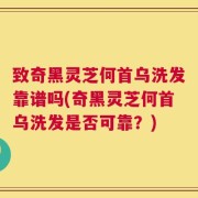 致奇黑灵芝何首乌洗发靠谱吗(奇黑灵芝何首乌洗发是否可靠？)