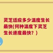 灵芝适应多少温度生长最快(何种温度下灵芝生长速度最快？)
