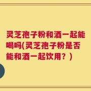 灵芝孢子粉和酒一起能喝吗(灵芝孢子粉是否能和酒一起饮用？)