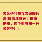 灵芝茶叶推荐文案图片高清(高清推荐：健康护航，这个季节来一杯灵芝茶！)