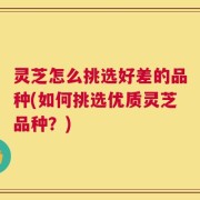 灵芝怎么挑选好差的品种(如何挑选优质灵芝品种？)