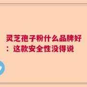 灵芝孢子粉什么品牌好：这款安全性没得说
