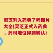 灵芝列入药典了吗图片大全(灵芝正式入药典，药材地位得到确认)