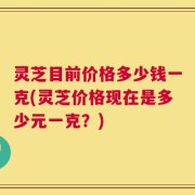灵芝目前价格多少钱一克(灵芝价格现在是多少元一克？)