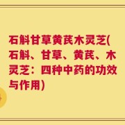 石斛甘草黄芪木灵芝(石斛、甘草、黄芪、木灵芝：四种中药的功效与作用)
