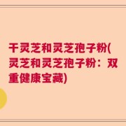 干灵芝和灵芝孢子粉(灵芝和灵芝孢子粉：双重健康宝藏)