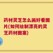 药材灵芝怎么画好看图片(如何绘制漂亮的灵芝药材图案)